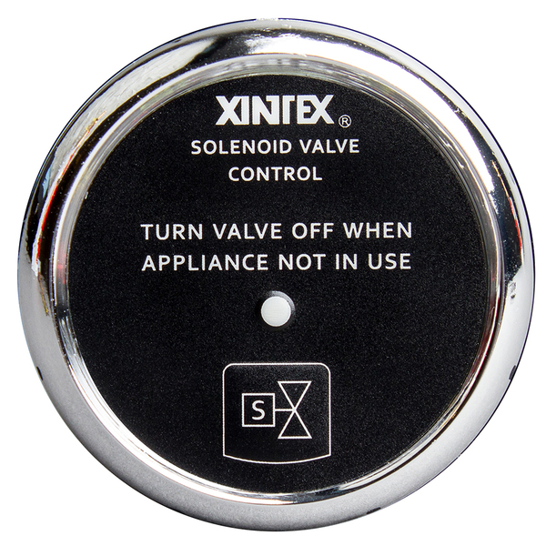 Fireboy-Xintex Propane Control & Solenoid Valve w/Chrome Bezel Display C-1C-R